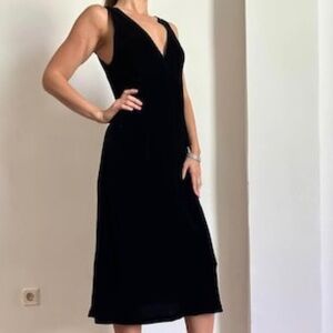 Y2K Jacob Velour Velvet Midi Dress